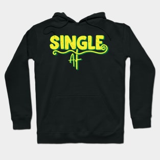 Single Af // Vintage Anti Valentine Design Hoodie